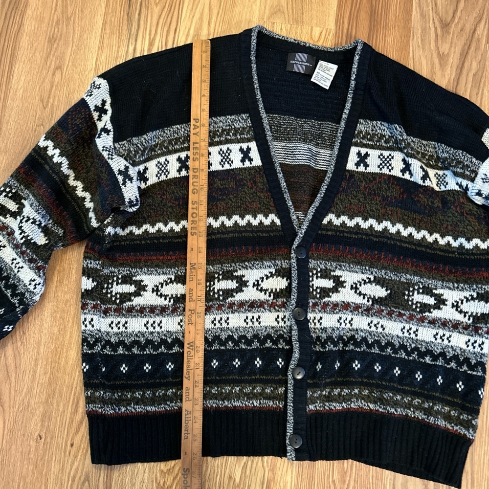 Expressions Multicolor Patterned Cardigan - Picture 5 of 6